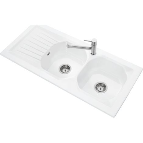 Fregadero cerámico empotrado 113x51cm VILLEROY ET BOCH Nestor más (1/4)