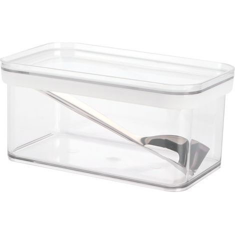 Lot de boîtes de découpe hermétiques transparentes grande capacité pour cuisine 900ML (1/5)