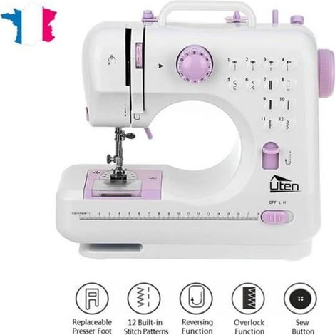 Machine à Coudre Électronique Débutant 12 Points Blanc (1/4)