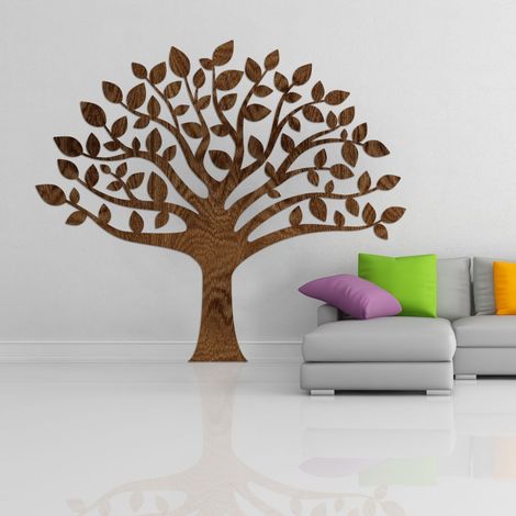 Decorazione in legno albero della vita, legno wenge altezza 1,7 metri (1/3)