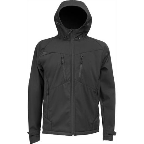 Chaqueta Softshell DX4 (3 capas) impermeable y cortavientos DX474 XXXL Todo negro (1/2)