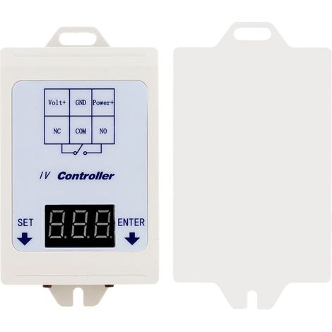 Compteur de tension numérique à affichage LED 12V 24V DC, contrôle de Test, relais, minuterie, Module de commutation de temporisation avec étui (1/5)