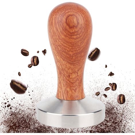 58 mm Kaffeestampfer aus Edelstahl für Zuhause und Büro, inklusive Griff (1/5)