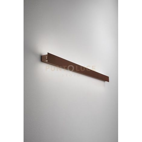 SIMBA APPLIQUE LED DOPPIA EMISSIONE L.100CM IP54 CORTEN 4000K 1100LM 20W
