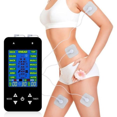 Appareil de massage - - TENS - 15 modes de massage - Noir - Électrostimulation (1/4)