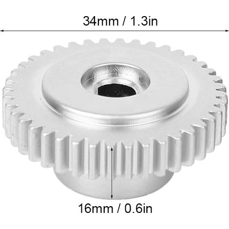 2 Pièces Engrenage à Trou en D Haute Résistance Métal 40 Dents Pièces Robot Industriel 6mm Trou Central (1/5)