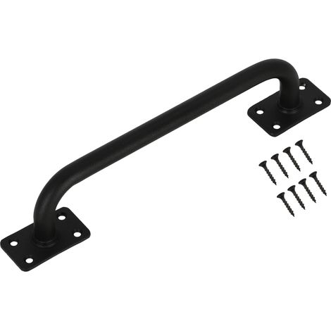 Manilla para puertas correderas, puertas de muebles, acero, negro, 290 (1/5)