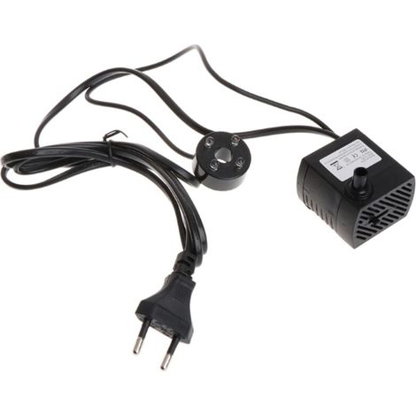Mini pompe à eau submersible pour aquarium 5W silencieuse avec ventouses et lumière LED[D]