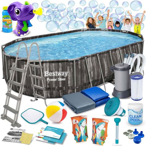 Rahmen-Gartenpool 610 x 366 x 122 cm 18-in-1 Bestway 5611R