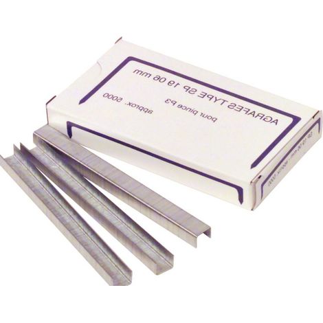 KKE – Agrafes Bostitch P3 19mm x 6mm – Colis de 5000 agrafes – Pour bois dur et teck – Précision et efficacité pour bureau et emballage