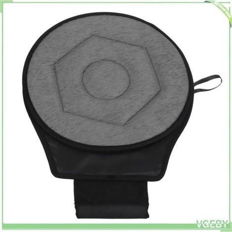 Coussin de Voiture Rotatif 360 Degrés Géométrique Forme Rhombique Confortable pour Siège Auto (1/4)