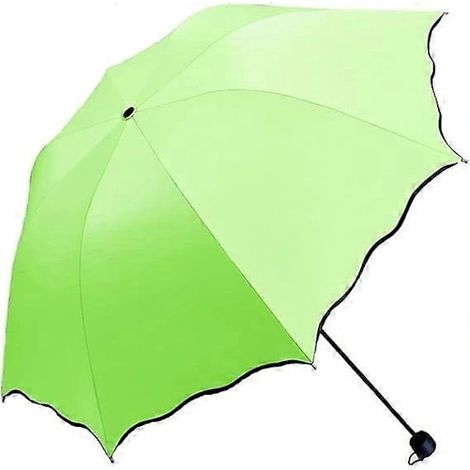 Parasol pliable, protection UV UPF 50+, imperméable, compact et léger pour les voyages, couleur verte.-AquaForge (1/5)
