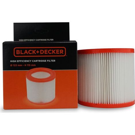 BLACK+DECKER Filtre à Cartouche Haute Efficacité pour Aspirateurs Solides et Liquides