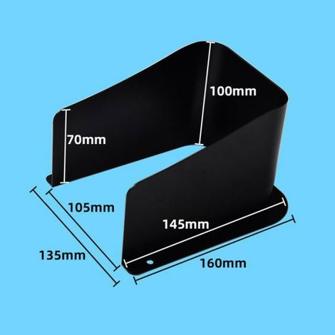 Couvercle Étanche Pour Sonnette - Métallique - Protection Contre Pluie Soleil Et Poussière - Compatible Avec Sonnettes Et Serrures De Sécurité - 1 Pièce (1/3)
