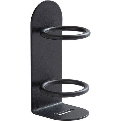 BEBUSINGOTO soportes para cepillos de dientes eléctricos de pared, ecológicos y potentes, sin necesidad de taladrar (negro). (1/5)