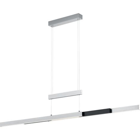 Suspension LED Trajan Trio grise 150 cm 45W 5300lm (1/5)