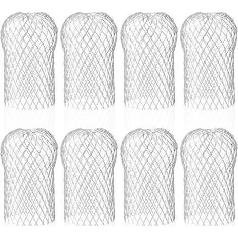 FENOPLASTICALot de 8 Crapaudine de Gouttire en Aluminium, Filtres de Gouttire Flexible et Durable pour Maison Avant-toit Tuyau de Descente contre les Feuilles (1/5)