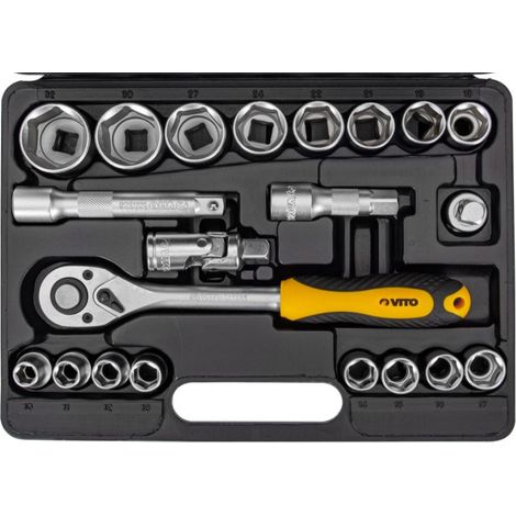 Coffret à douilles 21 pièces 1/2 " Chrome vanadium VITO (1/7)