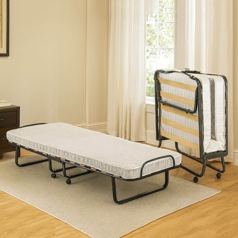 Letto Pieghevole - Materasso Incluso Dimensione Materasso 80x190x10 cm, Bianco, -, Eslsk (1/4)