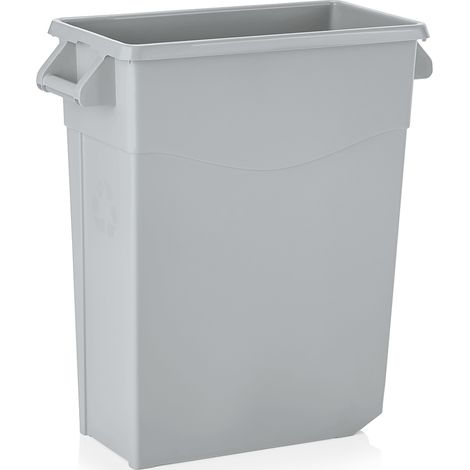 Poubelle en Polypropylène 65 L gris L 610 mm l 275 mm H 670 mm - Was Germany