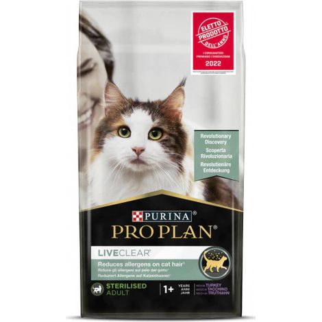 PURINA PRO PLAN Gatto LiveClear Adult Sterilizzato Tacchino 1,4 kg