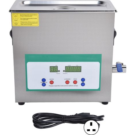 Nettoyeur Ultrasonique 6.5L avec Minuteur, Machine de Nettoyage à Ultrasons 180W, Mode Veille, Prise UK 200-240V 50Hz (1/5)