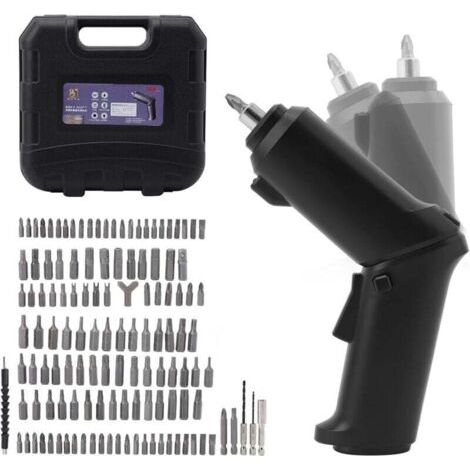 Visseuse Sans Fil 3.5Nm, Visseuse Devisseuse Sans Fil 1800mAh 3.6V avec 108 Accessoires, Lampe LED, Câble de Chargement USB (1/4)