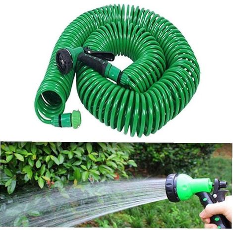 d'arrosage télescopique Extensible en Spirale EVA 30m Tube pour Jardin Nettoyage Patio (1/5)