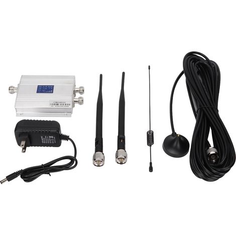Multifunktionaler Mobilfunk-Signalverstärker für Hotels und Villen, inklusive Antenne, 110–240 V US-Stecker