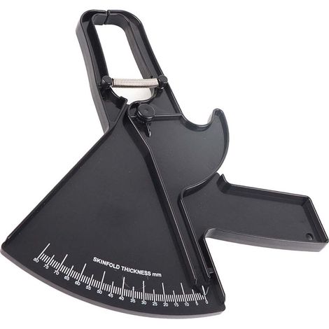 Pince à plis cutanés - Testeur de graisse corporelle - Appareil de mesure santé - Noir (1/5)