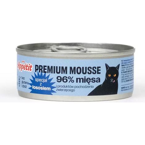Cibo umido per gatti MUS CON SALMONE 85G gusto delicato completo (1/5)