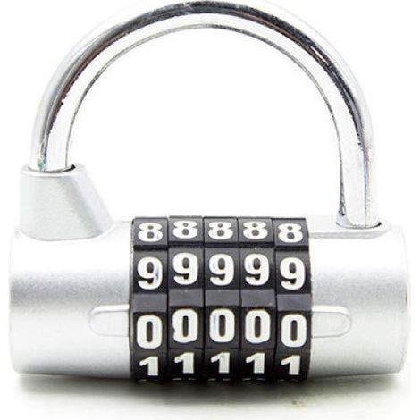 Cadenas à combinaison à 5 chiffres de grande taille, pour casier de salle de sport, club-XM2-