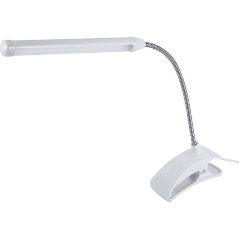 1Pc USB LED Light Clip on Clamp Bed Table Study Desk Reading Lamp White