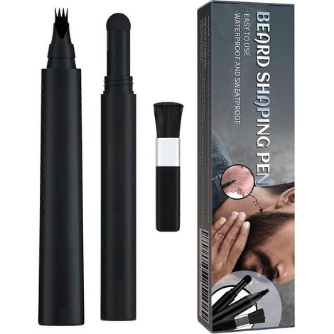 Kit de comblement des poils pubiens pour hommes 3 en 1, solution portable avec formule anti-bavures pour une barbe fournie et une ligne de cheveux définie. (1/5)