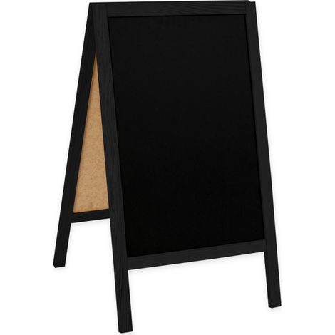 Cartello a cavalletto in legno Classic S (51x90 cm) - Nero (1/5)