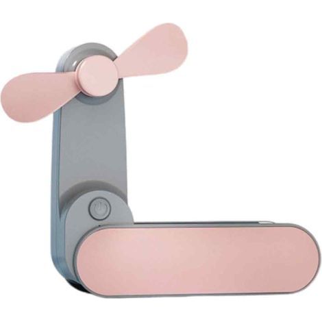Ventilateur de poche pliable et silencieux, mini-ventilateur de bureau, facile à transporter et de grande taille, idéal pour l'été. (1/5)