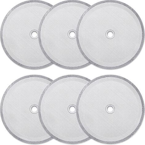 6er-Pack Ersatzfilter für French Press, wiederverwendbare Netzfilter für 1000 ml/34 oz/8 Tassen Universal-French-Press-Kaffeemaschinen (1/4)