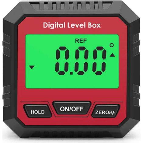 Magnetischer digitaler Winkelmesser, elektronische Wasserwaage zur Messung von Winkeln und Neigungen, für Heimwerker, Schreinerarbeiten und Bauprojekte, 0,05° Genauigkeit, magnetische Befestigung (1/4)