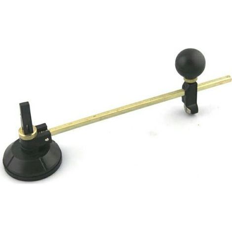 Coupe Verre Circulaire,1 PC Compas réglables Diamètre du cercle de coupe diamant 60 cm avec outils de coupe à ventouse pour les amateurs de coupe de verre professionnels (1/4)