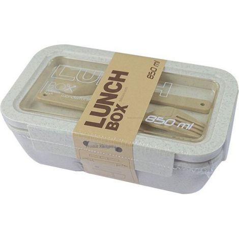1 Boîte alimentaire compartimentée, plastique, micro-ondes, étanche, école bureau pique-nique (1/2)