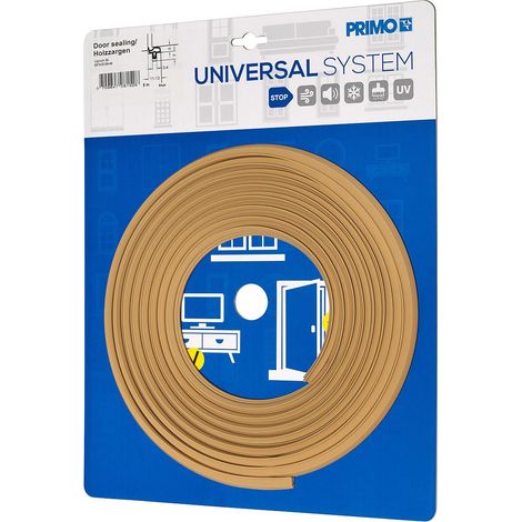 PRIMO Zimmertürdichtung Lignum 34 beige für 3–4 mm Nut 5 m (1/3)