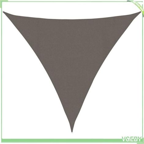 Voile d'ombrage - FAFEICY - 311093 - 160 g/m² - Triangulaire 4x4x4 m - Anthracite (1/5)