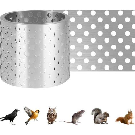Grille de Gouttière en Aluminium Perforé - 7 m x 78 mm - Grille d'Aération Anti-Oiseaux pour Toit (1/5)
