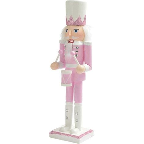 Casse-noisette en bois, figurine aux cheveux blancs incrustée de strass, 3 (1/5)