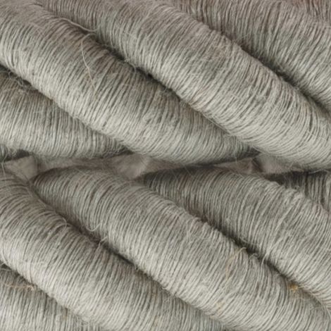 Corde 3XL, câble électrique 3x0,75. Revêtement en lin naturel. Diamètre 30mm. (1/4)