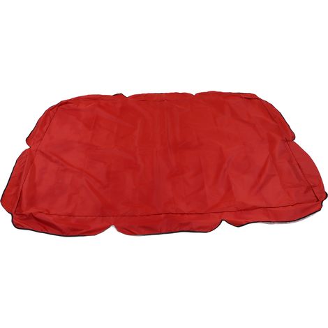 Abri pour balancelle de jardin rouge, toile Oxford argentée imperméable, protection solaire extérieure, accessoire de siège suspendu