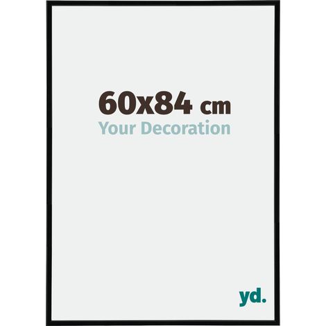 yd. - Cadre photo 60x84 - Noir Brillant - Plastique - Annecy