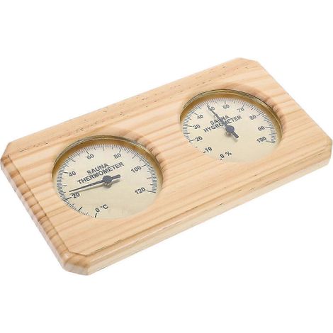 Thermomètre et hygromètre pour sauna, hygromètre en bois, thermomètre (1/5)