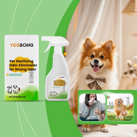 MegaHaustechnik-1-Spray désodorisant pour animaux, pour le nettoyage intérieur et l'élimination des odeurs, convient aux chats, aux chiens et à la maison, embout rotatif – 237 ml (1/5)