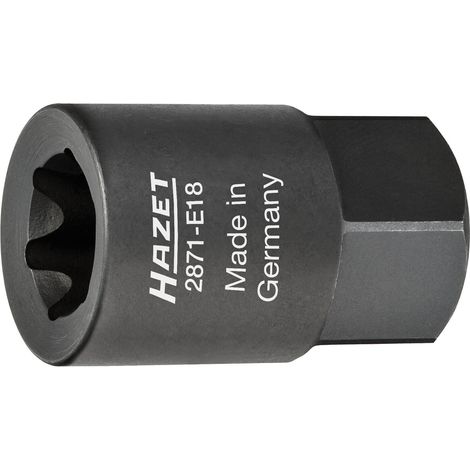 Douille pour étrier de frein 2871-E18 ∙ 6 pans extérieurs 22 mm ∙ Profil TORX® extérieur ∙ Taille E18 (1/2)